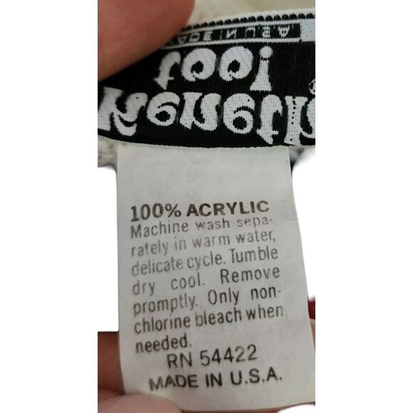 Vintage 80s Cap Sleeve Patriotic Sweater Womens Size XL White Red Blue - Picture 6 of 6